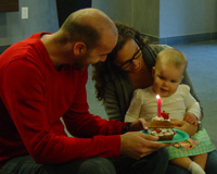 At Her First Birthday Party (October 2014)