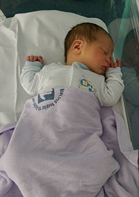 Newborn; Sleeping peacefully
