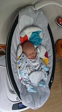 A few days old; at home