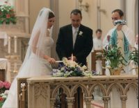 Lighting the candles