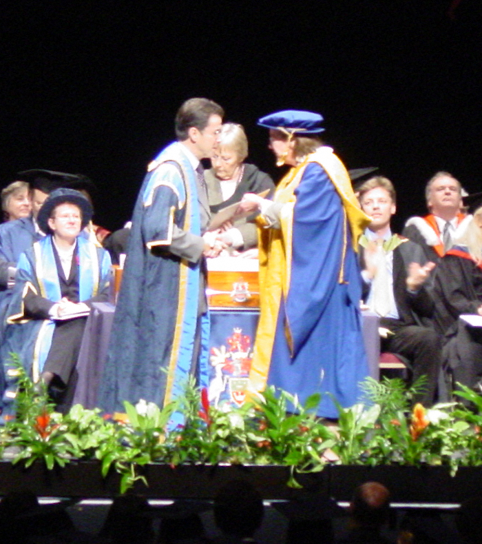 Receiving the Degree
