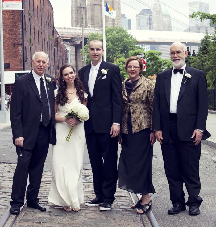 With the parents