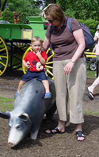 With Gigi at the zoo (Summer 2013)